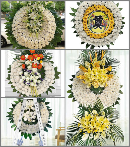 浙江省台州仙居县安岭乡表门村花圈速递